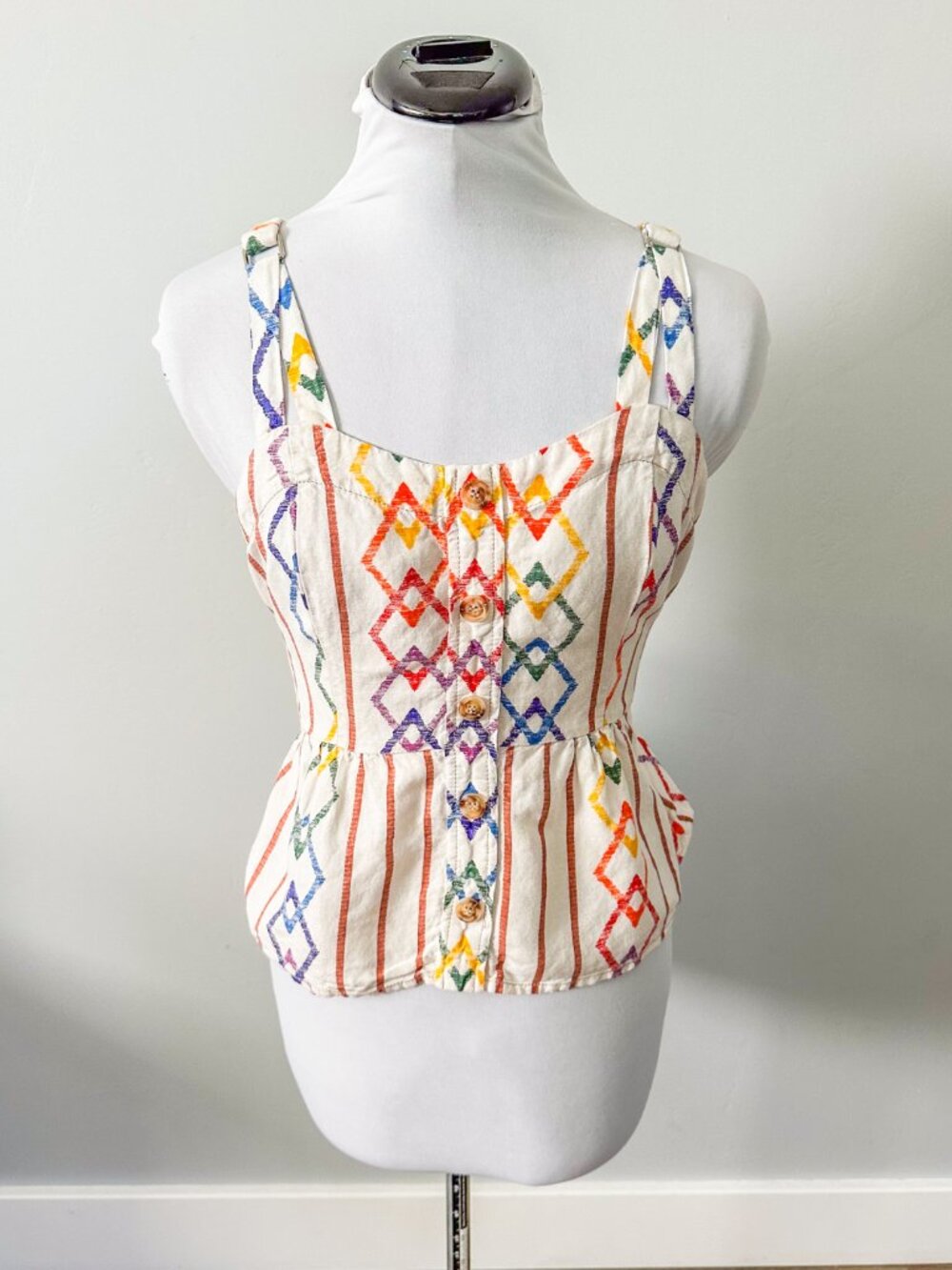 Anthropologie Current Air Linen Tank Top